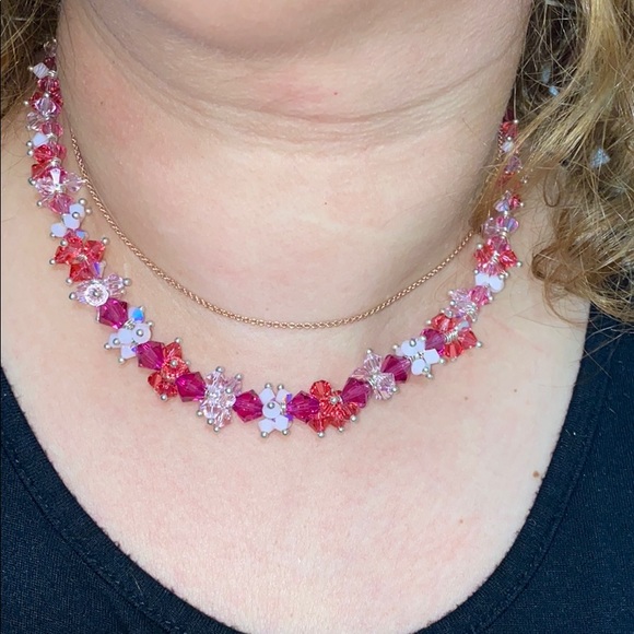 Swarovski set necklace + earrings - Picture 8 of 8